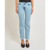 Jeans Relish Jean femme avec mini franges &agrave; l'ourlet Bleu