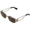 Lunettes de soleil Off-White OW1027 ALLEN Lunettes de soleil, Or/Gris, 60 mm Dor&eacute;