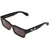 Lunettes de soleil Off-White OW1032 HUNTINGTON Lunettes de soleil, Noir/Fum&eacute;e, 55 mm Noir