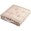 Coussins Stof Epais coussin de sol en coton Uni Beige 45x45 cm. . Maison & D&eacute;co > Coussins.