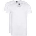 Tee-shirts sur Grenoble : T-shirt Suitable Vitasu T-Shirt Col En V Blanc 2-Pack