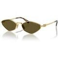 Lunettes sur Grenoble : Lunettes de soleil Miu Miu 0MU 56ZS 5AK09Z Dor&eacute;