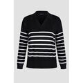 Pull Enorsia Pull &agrave; col cubain pour femme Noir