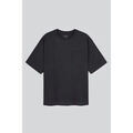 Tee-shirts sur Grenoble : T-shirt Enorsia T-shirt homme en coton col en V coupe d&eacute;contract&eacute;e essentiel Noir