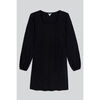 Robe courte Enorsia Robe mini femme en jersey &agrave; col carr&eacute; Noir