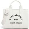 Sac &agrave; main Karl Lagerfeld Md Square Tote Peb E Blanc