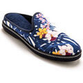 Chaussons Pediconfort Mules fantaisie coton et &eacute;ponge Multicolore Grenoble