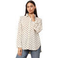 Chemises sur Grenoble : Chemise La Modeuse Chemisiers, blouses pour femme - Beige / Noir -
