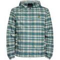 Blouson Lyle & Scott Veste zipp&eacute;e &agrave; capuche tartan Vert