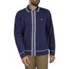 Veste Lyle & Scott Surchemise zipp&eacute;e en maille &agrave; bords relev&eacute;s Bleu