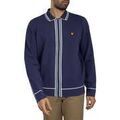 Veste Lyle & Scott Surchemise zipp&eacute;e en maille &agrave; bords relev&eacute;s Bleu Grenoble
