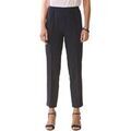 Pantalons sur Grenoble : Pantalon Daxon by - Pantacourt en maille taille &eacute;lastiqu&eacute;e Bleu