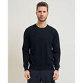 Pulls/Sweat sur Grenoble : Pull Sette/Mezzo Pull homme en coton m&eacute;lang&eacute; Bleu