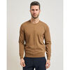 Pull Sette/Mezzo Pull homme en coton m&eacute;lang&eacute; Marron
