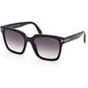 Lunettes de soleil Tom Ford FT0952 SELBY Lunettes de soleil, Noir/Fum&eacute;e, 55 mm Noir