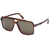 Lunettes de soleil Tom Ford FT1177 KEMP Lunettes de soleil, Havana/Vert, 59 mm