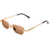 Lunettes de soleil Xlab Ibiza photochromique Cadres Optiques, Or/Marron, 45 mm Dor&eacute;
