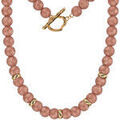 Collier Les Georgettes Collier Olivia r&eacute;sine rose Jaune Grenoble