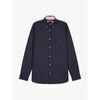 Chemise Eden Park Chemise &agrave; motifs marine en coton Bleu