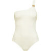 Maillots de bain Lisca Maillot de bain une pi&egrave;ce asym&eacute;trique sans armatures EGYPT Blanc