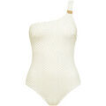 Maillots de bain sur Grenoble : Maillots de bain Lisca Maillot de bain une pi&egrave;ce asym&eacute;trique sans armatures EGYPT Blanc