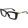 Lunettes sur Grenoble : Lunettes de soleil Bottega Veneta BV1448O Cadres Optiques, Noir/Transparent, 53 mm