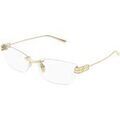 Lunettes sur Grenoble : Lunettes de soleil Balenciaga BB0490O Cadres Optiques, Or/Transparent, 62 mm Dor&eacute;