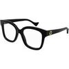 Lunettes de soleil Gucci GG1258O Cadres Optiques, Noir/Transparent, 53 mm