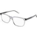 Lunettes sur Grenoble : Lunettes de soleil Saint Laurent SL 458 Cadres Optiques, Gris/Transparent, 56 mm