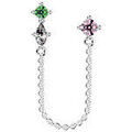 Boucles d'oreille sur Grenoble : Boucles oreilles Les Georgettes Piercing Les Cadettes Pyxis laiton argent&eacute; Blanc