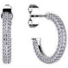 Boucles oreilles Les Georgettes Cr&eacute;oles Les Cadettes Chica oxydes parme Blanc
