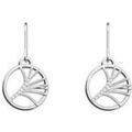 Boucles d'oreille sur Grenoble : Boucles oreilles Les Georgettes Dormeuses collection Pr&eacute;cieuse argent&eacute;es 16 mm Gris