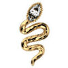 Boucles oreilles Les Georgettes piercing Les Cadettes Aspic laiton dor&eacute; Jaune