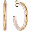 Boucles oreilles Les Georgettes Cr&eacute;oles Les Cadettes Sunset nude grand format Jaune