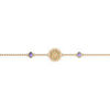 Bracelets Les Georgettes Bracelet Les Cadettes Birthstones F&eacute;vrier am&eacute;thyste Jaune