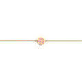 Bracelets Les Georgettes Bracelet souple Les Cadettes Lotus laqu&eacute; rose Jaune Grenoble