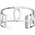Bracelets sur Grenoble : Bracelets Les Georgettes Manchette Ecaille argent&eacute;e 25mm Blanc