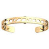Bracelets Les Georgettes Manchette Perroquet dor&eacute;e 8mm Jaune