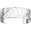 Bracelets Les Georgettes Manchette Perroquet argent&eacute;e 25mm Blanc