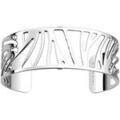 Bracelets sur Grenoble : Bracelets Les Georgettes Manchette Perroquet argent&eacute;e 25mm Blanc