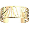 Bracelets Les Georgettes Manchette Perroquet dor&eacute;e 25mm Jaune