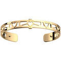 Bracelets Les Georgettes Manchette Coeur dor&eacute;e 8 mm Jaune Grenoble
