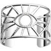 Bracelets Les Georgettes Manchette Oeil argent&eacute; 40mm Blanc