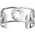 Bracelets Les Georgettes Manchette Pepite 25 mm laiton finition argent&eacute;e Blanc Grenoble