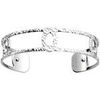 Bracelets Les Georgettes Manchette Ecaille argent&eacute;e 14mm Blanc