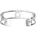 Bracelets sur Grenoble : Bracelets Les Georgettes Manchette Ecaille argent&eacute;e 14mm Blanc