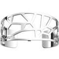 Bracelets Les Georgettes Manchette &eacute;vas&eacute;e Girafe argent&eacute;e 30mm Blanc Grenoble