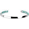 Bracelets Les Georgettes Bracelet jonc Les Cadettes Tigre laque verte/grise
