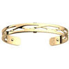 Bracelets Les Georgettes Manchette Tresse dor&eacute;e 8mm Jaune