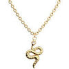Collier Les Georgettes Colliier Serpent dor&eacute; 16mm Jaune